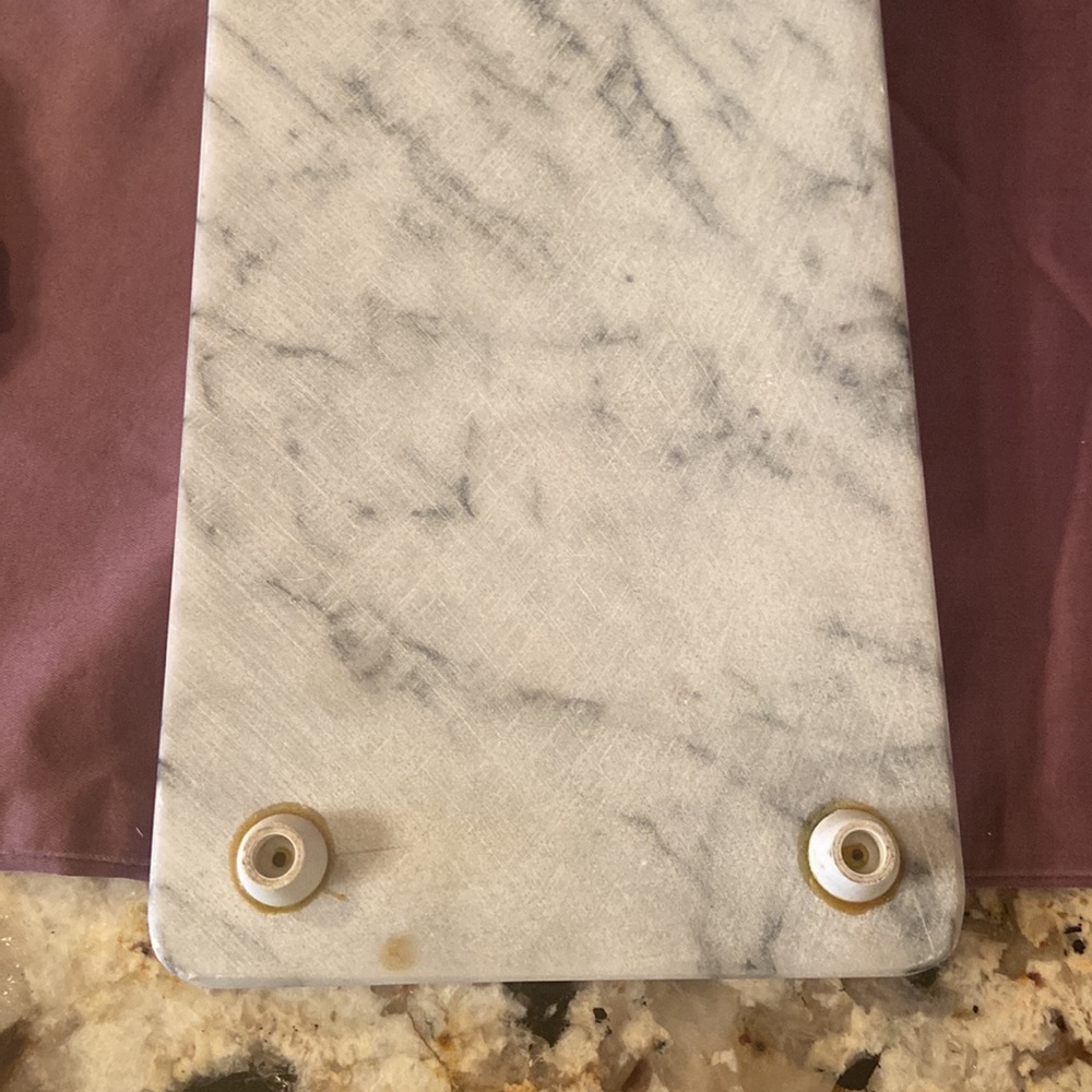 Rare Vintage Arthur Court Bunnies white Marble Cheese Tray with cheese c… - Picture 8 of 11
